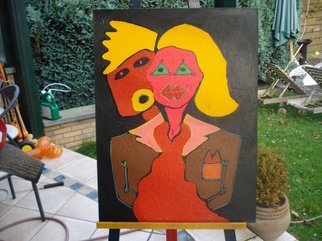 Moise Levi: 'Behind every woman ', 2008 Acrylic Painting, undecided.  Behind every woman . . . .   ...