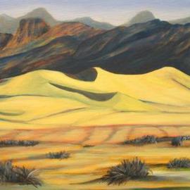 Marilia Lutz: 'Death Valley Dunes', 2011 Oil Painting, Landscape. 