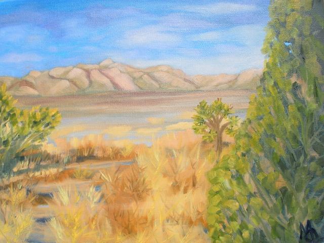 Marilia Lutz  'Near Mojave ', created in 2014, Original Painting Oil.