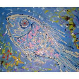 Monica Malbeck: 'Fiji fish', 2008 Acrylic Painting, Fish. 