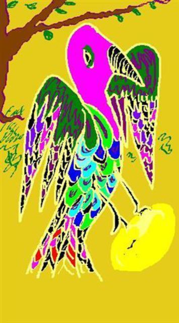 Monica Malbeck  'My Egg Fiji Bird', created in 2006, Original Digital Art.