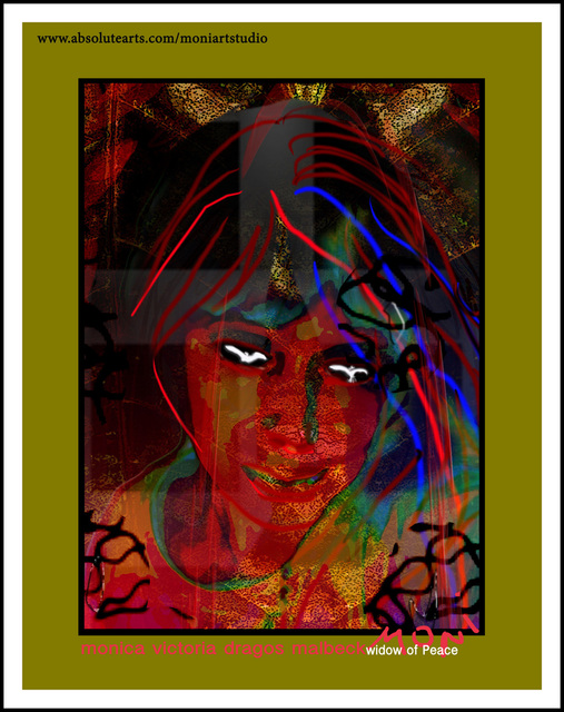 Monica Malbeck  'Widow Of Peace', created in 2002, Original Digital Art.