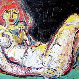 Ion Morarescu: 'gloria', 2006 Oil Painting, Nudes. Artist Description: Oil on canvas...
