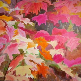 Guy Octaaf Moreaux: 'Fall colors blooming in Limburg', 2011 Oil Painting, nature. Artist Description:  The explosion of colors in Limburg, eastern province of Belgium, where a sometimes sandy soil allows a wide variety of trees to grow. This province has many forests. ...