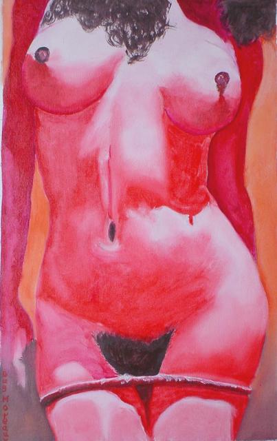Artist Guy Octaaf Moreaux. 'Nathalie' Artwork Image, Created in 2005, Original Pastel Oil. #art #artist