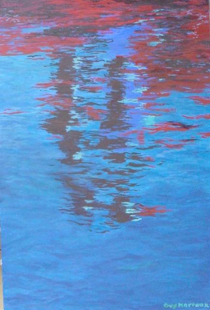 Artist Guy Octaaf Moreaux. 'Puerto' Artwork Image, Created in 2005, Original Pastel Oil. #art #artist