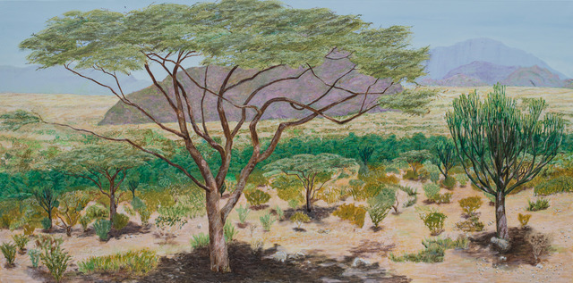 Guy Octaaf Moreaux  'Samburu', created in 2018, Original Pastel Oil.