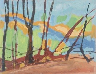 Morel Morton Alexander: 'Bilabong', 2006 Watercolor, Abstract. 