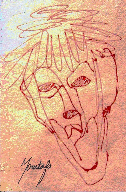 Artist Moustafa  Al Hatter. 'The Clown Is Alive' Artwork Image, Created in 2008, Original Digital Art. #art #artist