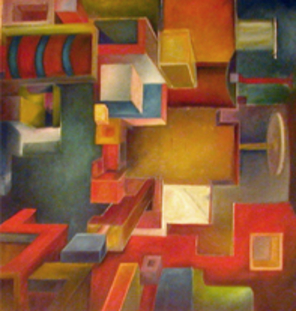 Martha Palacios  'Jugueteria', created in 2002, Original Painting Oil.
