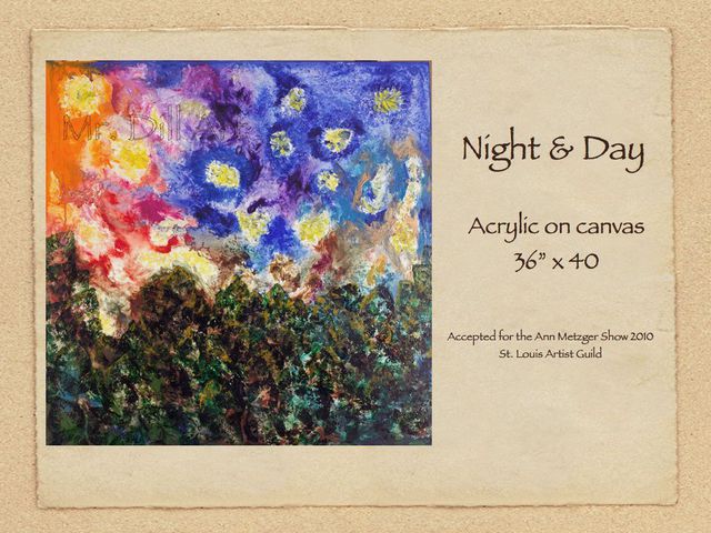 Artist Mr. Dill. 'Night And Day' Artwork Image, Created in 2009, Original Painting Oil. #art #artist