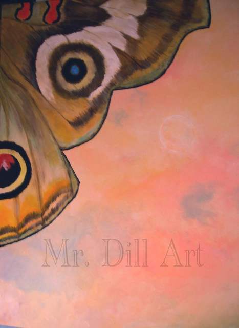 Mr. Dill  'Pink Delight', created in 2011, Original Painting Oil.