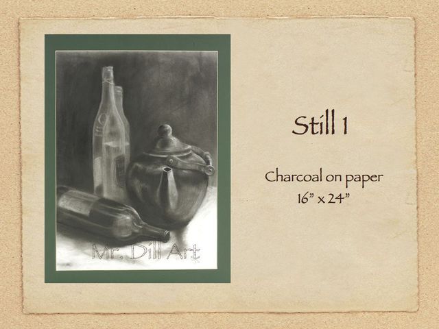 Mr. Dill  'Still 1', created in 2009, Original Painting Oil.