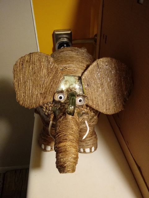 Alvin Eisom  'Elephant Bean Jug Bb', created in 2019, Original Sculpture Mixed.