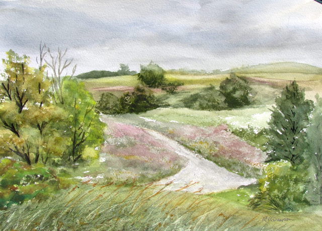 Margaret Dawson  'Malden Path', created in 2011, Original Drawing Pencil.