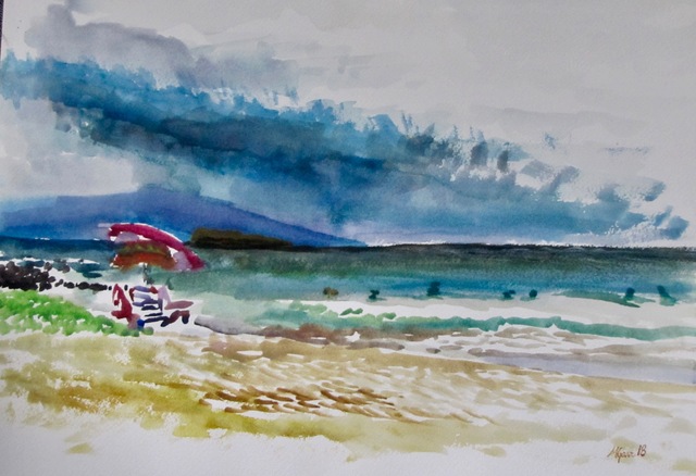 Michael Garr  'From The Beach At Kihei', created in 2018, Original Other.