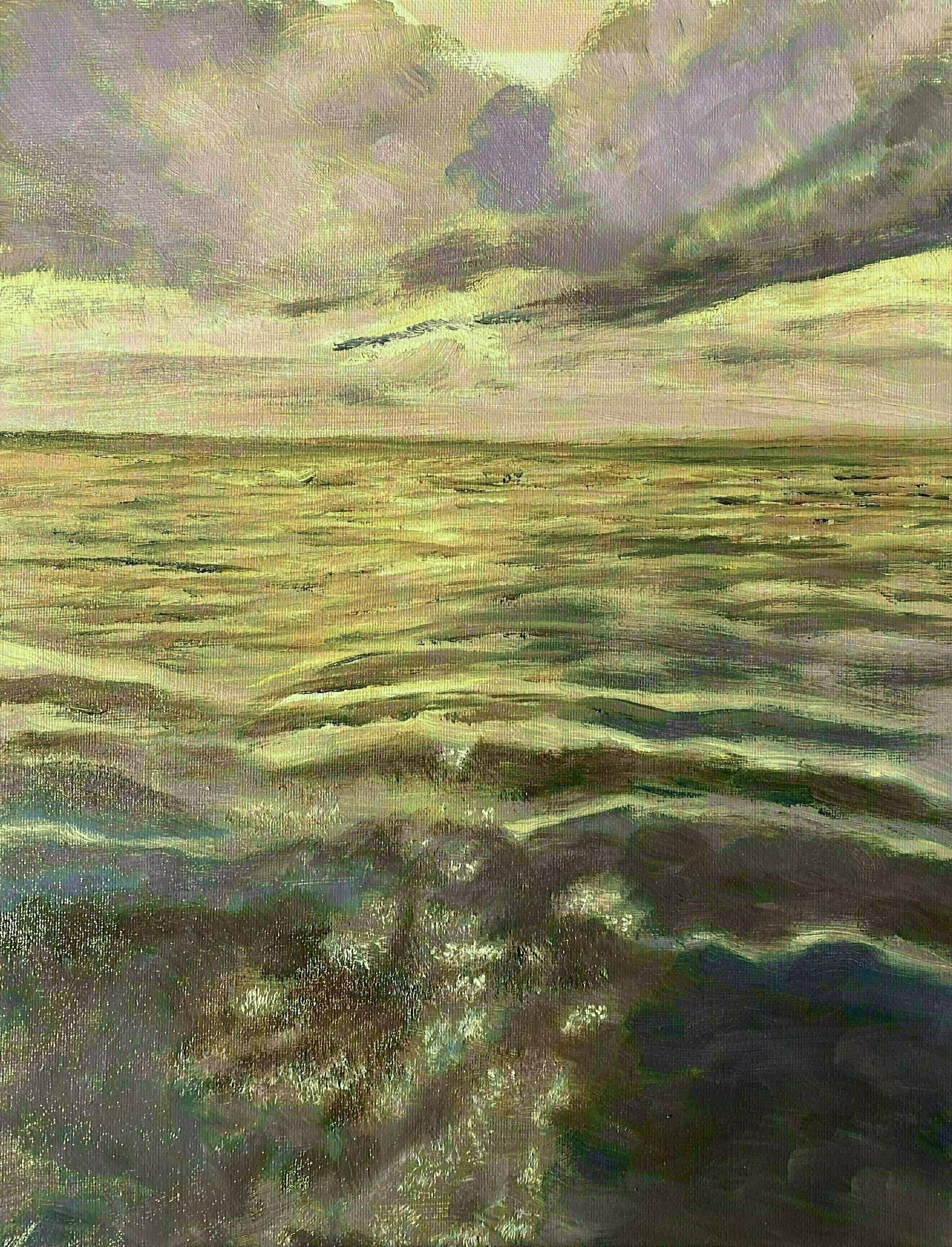 Michael Garr: 'sea and sky west of kauai', 2022 Oil Painting, Marine. From an excursion in July 2018...