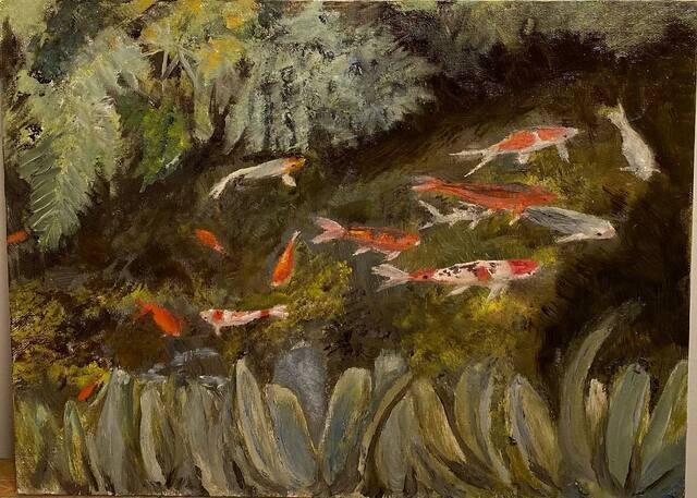 Michael Garr  'The Koi Pond', created in 2022, Original Other.
