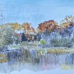 the pond in november By Michael Garr