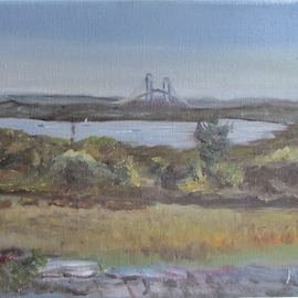 Michael Garr Artwork west passage from casey farm, 2014 Oil Painting, Marine