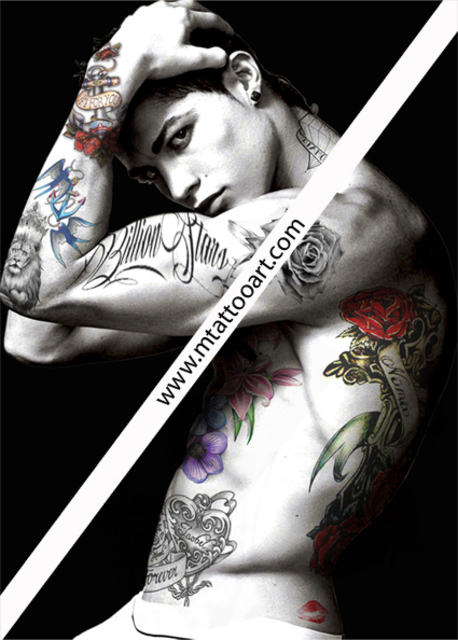 Artist Tattoo Art M. 'CR Cristiano Ronaldo N1' Artwork Image, Created in 2015, Original Digital Art. #art #artist