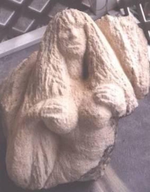 Thom Green  'Coquina Mermaid Sculpture', created in 2009, Original Sculpture Stone.