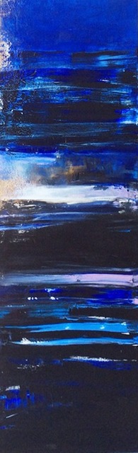 Murielle Argoud  'Impromptue Blue', created in 2017, Original Painting Oil.