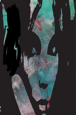 Michael Weatherly: 'Cat Woman', 2012 Monoprint, Abstract Figurative. 