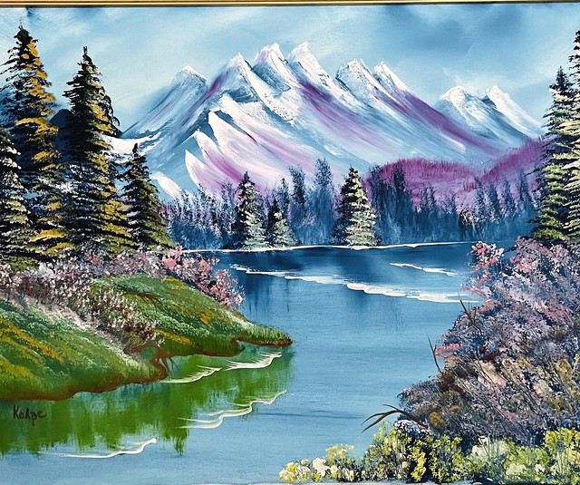 Usha Kolpe  'Paradise', created in 2019, Original Painting Oil.