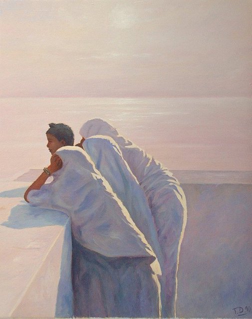 Till Dehrmann  ' Sea View', created in 2010, Original Painting Oil.