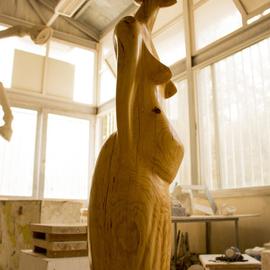 Nadine Amireh: 'untitled', 2014 Wood Sculpture, Abstract Figurative. Artist Description: Cypress Wood...