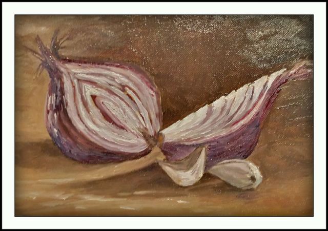 Artist Irene Nilemo. 'Onion' Artwork Image, Created in 2017, Original Painting Acrylic. #art #artist