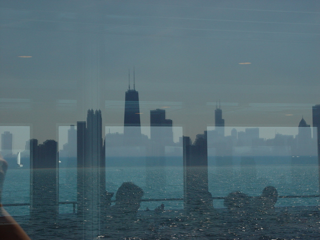 Nancy Bechtol  'Chicago Waters Buildings', created in 2006, Original Photography Mixed Media.
