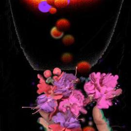 Nancy Bechtol: 'Fushia Hand', 2004 Other Photography, Visionary. Artist Description: holding in the hand, just for a moment a colorful thought...