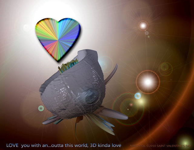 Nancy Bechtol  'Love You In A 3D Kinda Way', created in 2010, Original Photography Mixed Media.