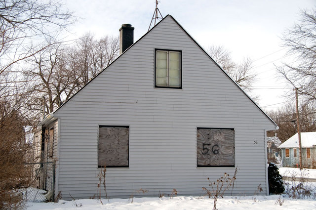 Nancy Bechtol  'No 56 House  Bensenville:Reclaimed Series', created in 2010, Original Photography Mixed Media.