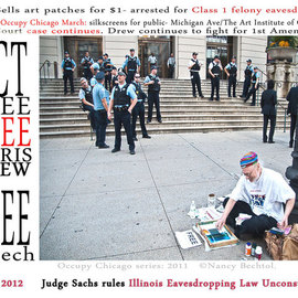 Nancy Bechtol: 'Occupy Chicago Series: Free Chris Drew', 2012 Other Photography, Activism. Artist Description:  Occupy Chicago, photo/ text series, Nancy Bechtol,...