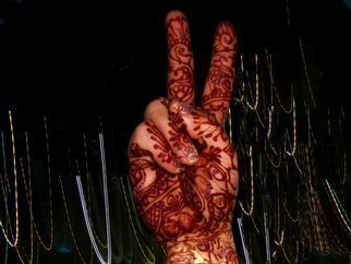 Nancy Bechtol: 'Summer Solstice Peace', 2010 Color Photograph, Peace. hindu, peace, solstice, summmer solstice, henna hand, ...