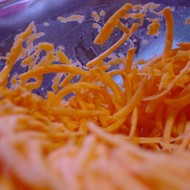 Nancy Bechtol: 'Sweet Orange and Blue', 2007 Other Photography, Food. Artist Description:  Sweet Potatoes CU ...