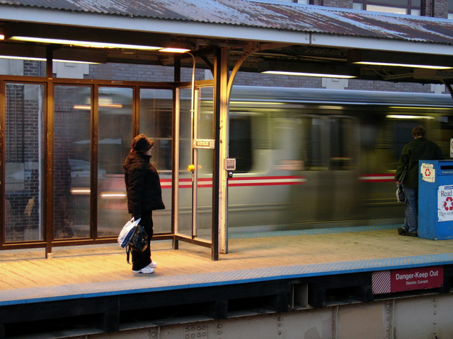 Nancy Bechtol  'Waiting For The EL', created in 2006, Original Photography Mixed Media.