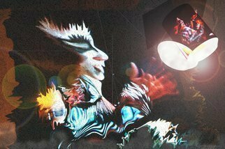 Nancy Bechtol: 'freak series Uncommon firedancer earthDaze', 2011 Color Photograph, Urban. Limited edition. 25  signed Framed 16x20 archival Nancy Bechtol, Earth day, earth daze, freak series, drummer  framed. ...