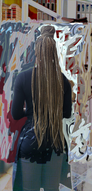 Nancy Bechtol  'Hair Undone', created in 2021, Original Photography Mixed Media.