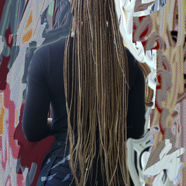 Nancy Bechtol: 'hair undone', 2021 Other Photography, Abstract Figurative. Artist Description: longest hair braided i had seen. more glowing accounts...