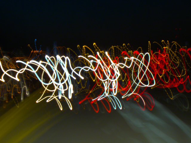 Nancy Bechtol  'Lightride Road Dance', created in 2019, Original Photography Mixed Media.