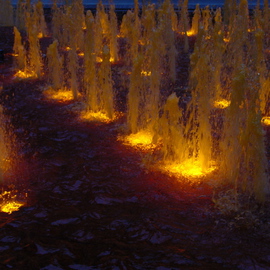 Nancy Bechtol: 'orange water', 2006 Other Photography, Seasons. Artist Description:  Halloween water in the Plaza Chicago ...