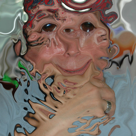 Nancy Bechtol: 'super freak ', 2009 Other Photography, Psychedelic. Artist Description:  a point in time - flashback- first day of fall self portrait. study of the interior on Sept 21. 2009. 4; 18 PFall ...