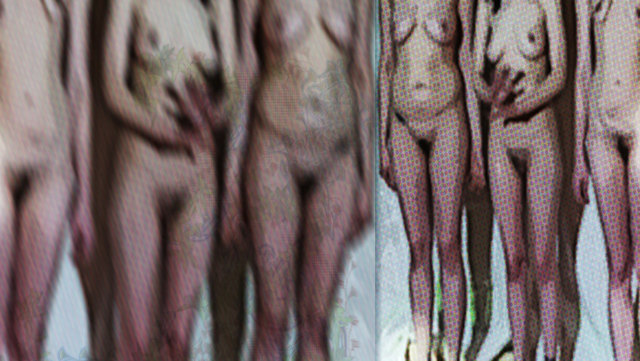 Nancy Bechtol  'Tres Muses ', created in 2013, Original Photography Mixed Media.