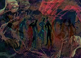 Nancy Ungar: 'Intelligent Life', 2011 Digital Art, Surrealism.  Millions of years or billions? : How ancient is this nervous system that allows us to think, imagine, calculate? ...
