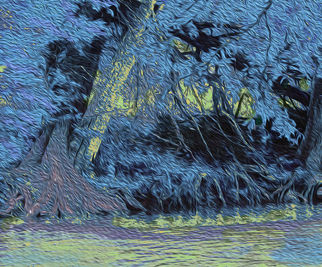Artist Nancy Wood. 'Guadalupe River Blue' Artwork Image, Created in 2013, Original Photography Other. #art #artist