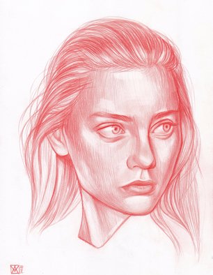 Anastasia Terskih: 'nectar', 2020 Pencil Drawing, Portrait.  NECTAR - Women Portrait  UNFRAMED - Color Pencil on paper- Format A4 21x29,7 cm- Anastasia Terskih- Riga, Latvia- 2020 10...